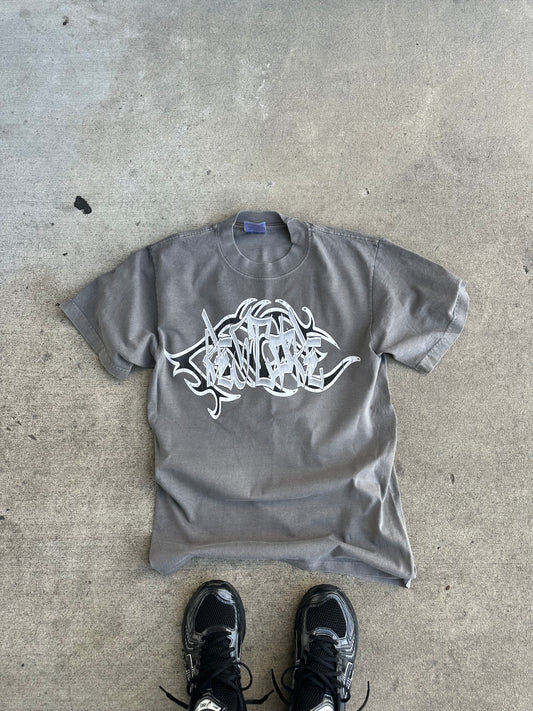 Grey Crossover Tee